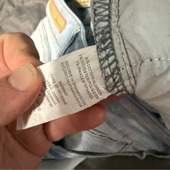 democracy cropped Flex-cellent jeans size 8 Bric A Brac Trim Hem - Picture 7 of 11